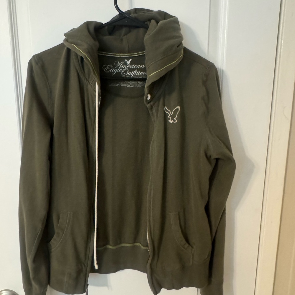 American Eagle Outfitters Dark Green Sweatshirt
